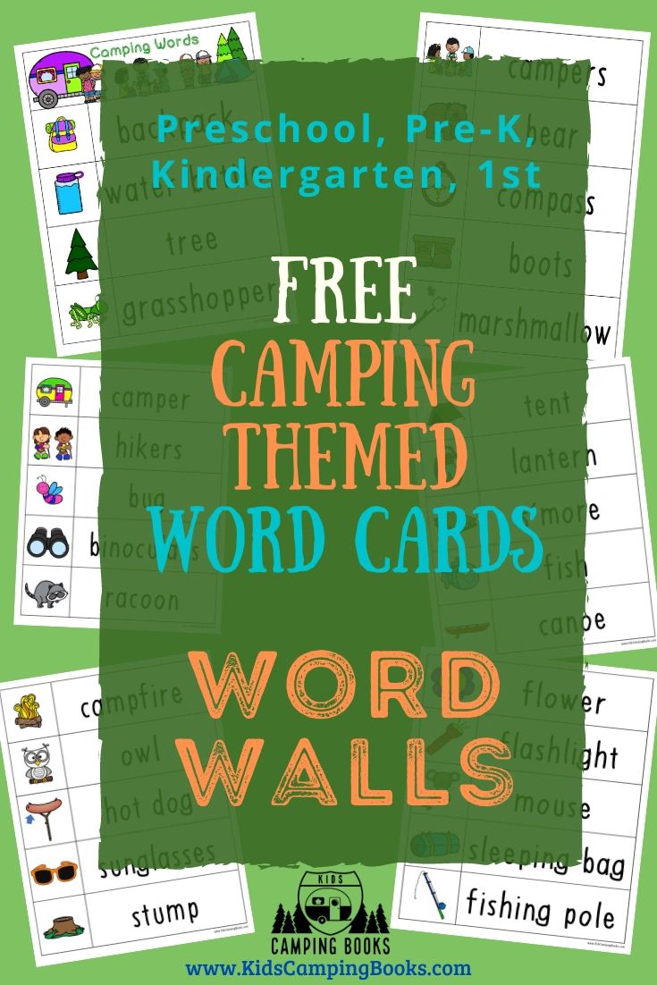 Get Your Classroom Ready for Camping Week Camping Word Walls